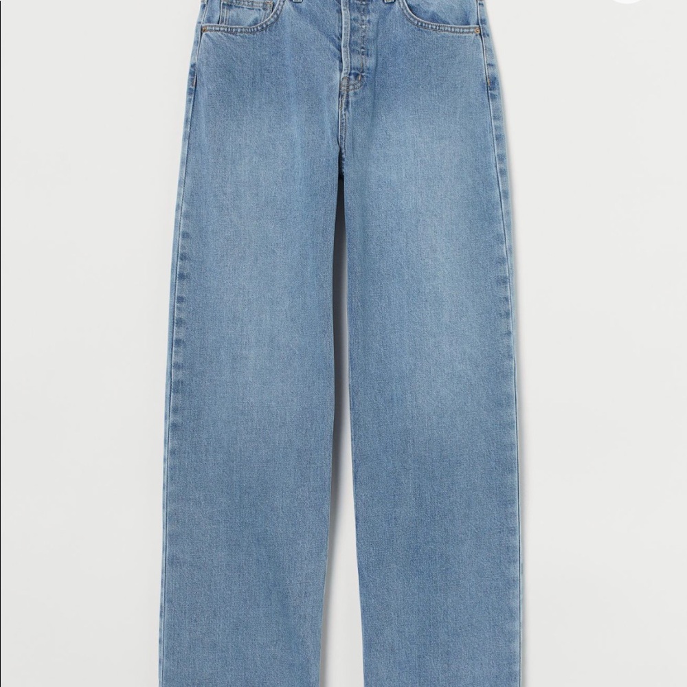 BNWT the viral TikTok H&M jeans! Loose straight high rise jeans